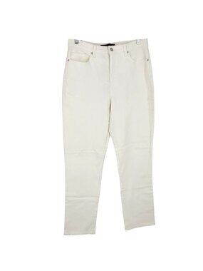 NWT Gloria Vanderbilt Amanda jeans off white missy straight leg size 12